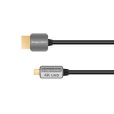 Laidas HDMI - HDMI micro (K-K) 4K (30Hz) 3m gold Kruger&Matz